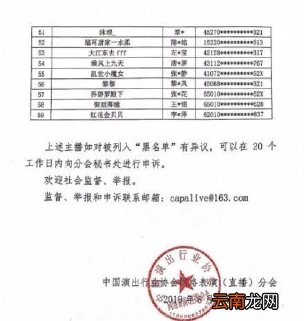 第三批主播黑名单有哪些up主 第三批主播黑名单有59人