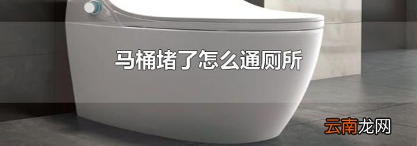 马桶堵了怎么通厕所