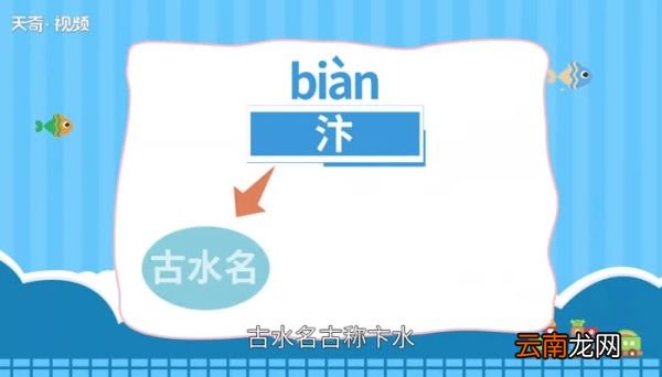 汴怎么读 汴的读法