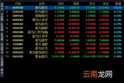 中原证券网上交易专业版外汇行情使用说明 教你轻松查看