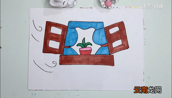 勤通风简笔画 勤通风画报