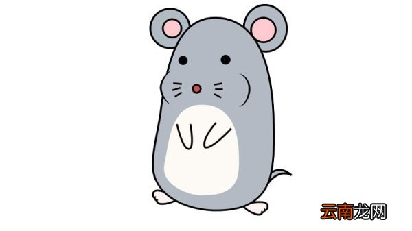 一笔画老鼠简笔画