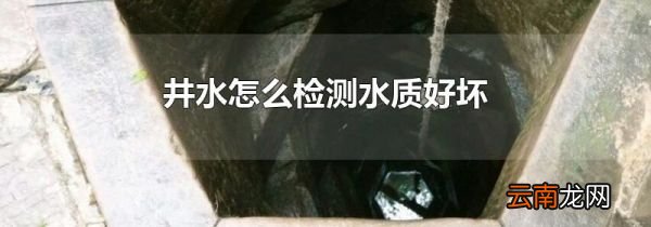 井水怎么检测水质好坏