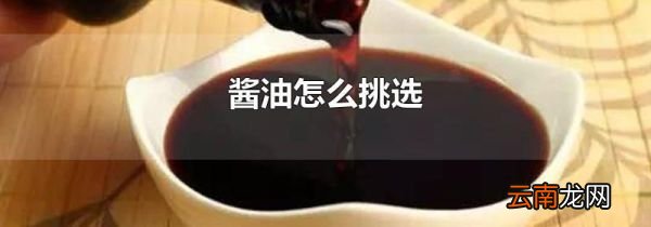 酱油怎么挑选