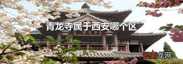 青龙寺属于西安哪个区