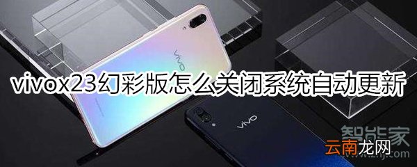 vivox23幻彩版怎么关闭系统自动更新