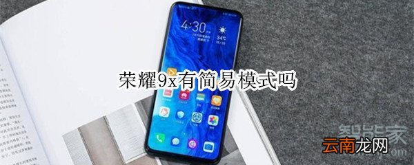 荣耀9x有简易模式吗