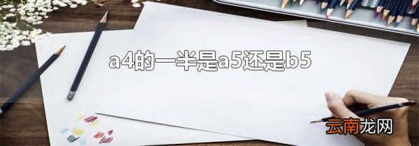 a4的一半是a5还是b5
