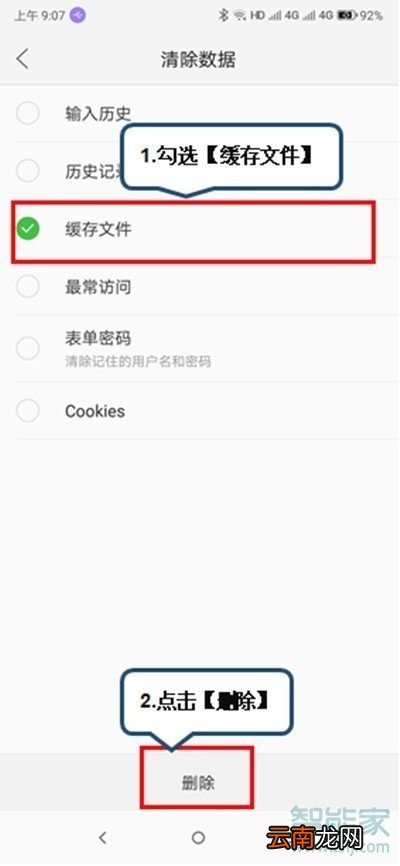 vivoz5怎么清除浏览器缓存