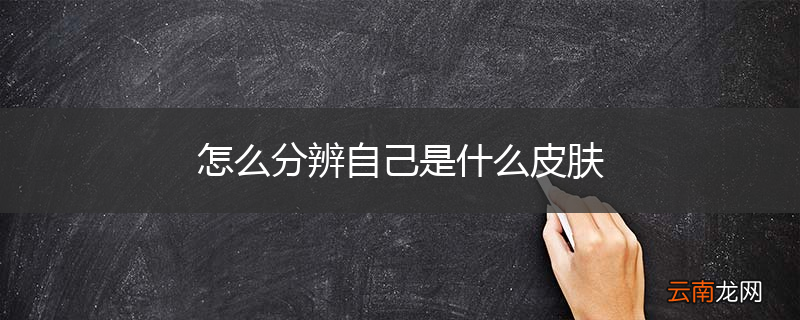 怎么分辨自己是什么皮肤