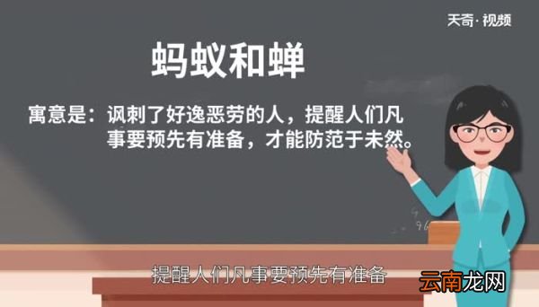 蚂蚁和蝉的寓意 蚂蚁和蝉的寓意是什么