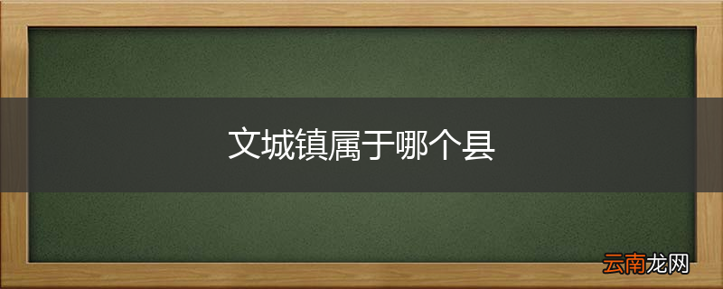 文城镇属于哪个县