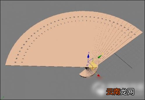 使用3dsmax绘制出扇子具体操作流程
