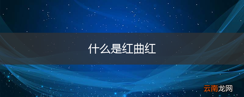什么是红曲红