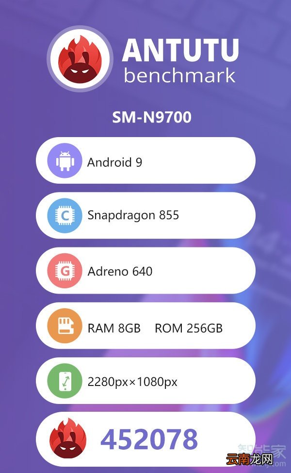 三星note10国行版安兔兔跑分是多少