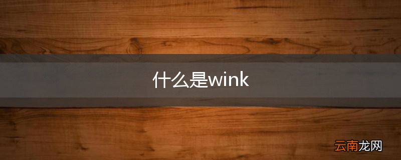 什么是wink