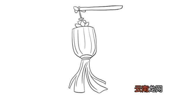 元宵节可爱灯笼简笔画