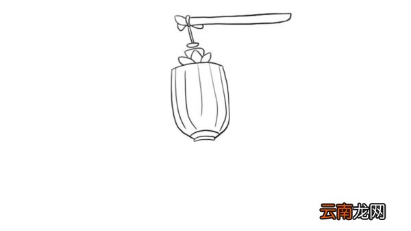 元宵节可爱灯笼简笔画