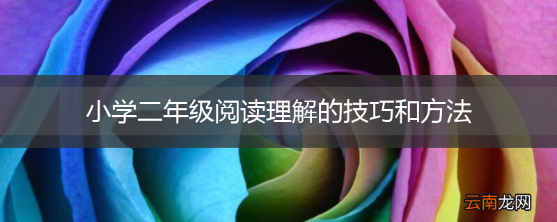 小学二年级阅读理解的技巧和方法