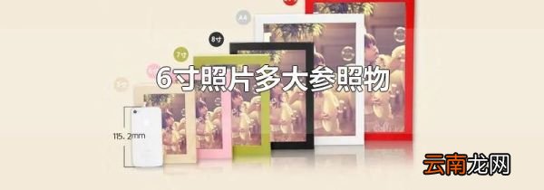 6寸照片多大参照物