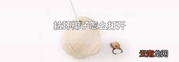 拉环椰子怎么打开