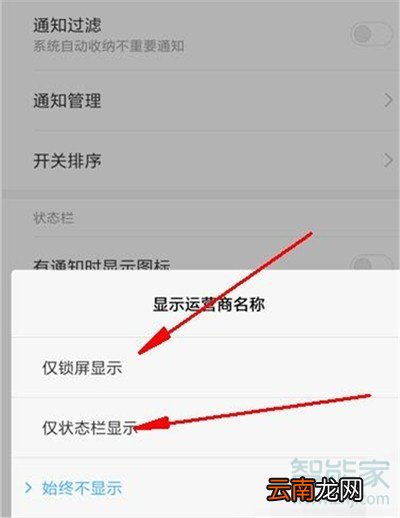 小米cc9e怎么显示运营商名称