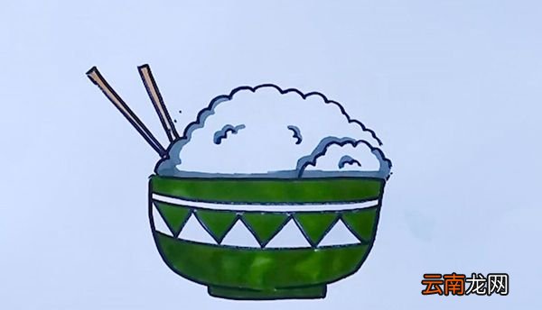 米饭的简笔画米饭简笔画