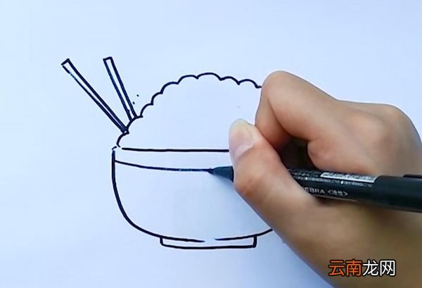 米饭的简笔画米饭简笔画