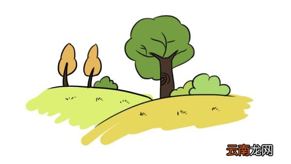 草坪简笔画
