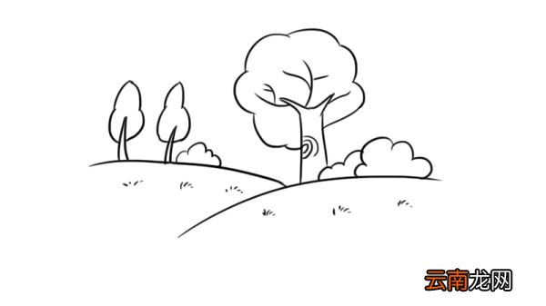 草坪简笔画