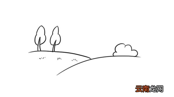 草坪简笔画