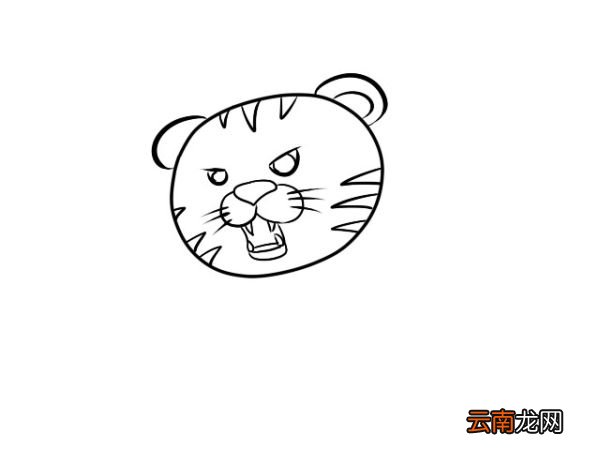 老虎简笔画 零基础学老虎简笔画