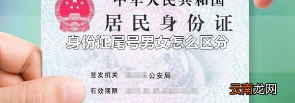 身份证尾号男女怎么区分