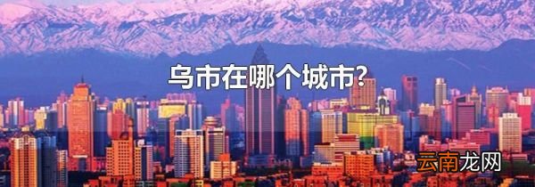 乌市在哪个城市?