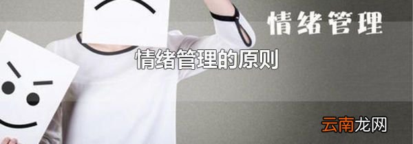 情绪管理的原则