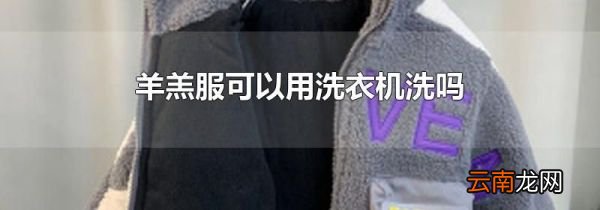 羊羔服可以用洗衣机洗吗
