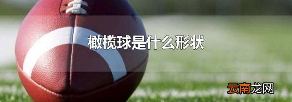 橄榄球是什么形状