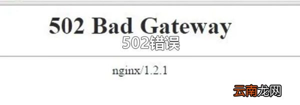 502错误