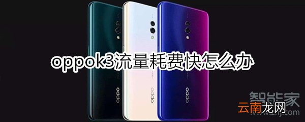 oppok3流量耗费快怎么办