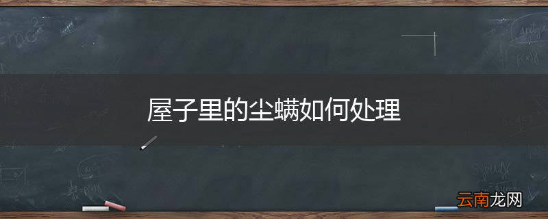 屋子里的尘螨如何处理