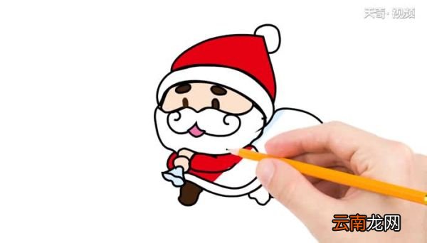 圣诞老人简笔画怎么画圣诞老人简笔画画法