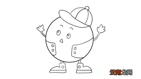 元宵节可爱小汤圆简笔画