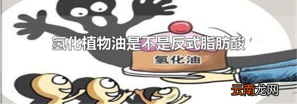 氢化植物油是不是反式脂肪酸