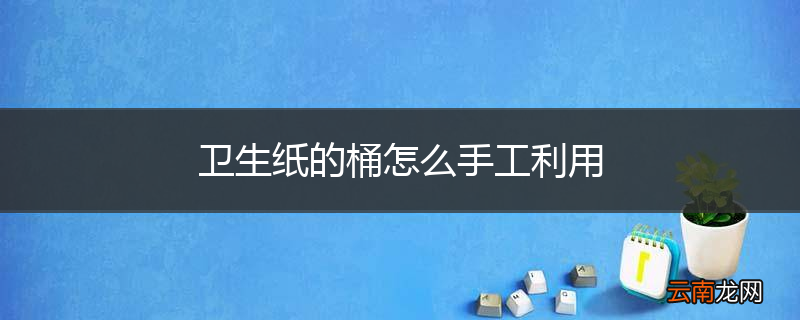 卫生纸的桶怎么手工利用
