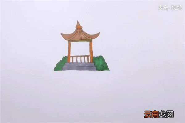 亭子简笔画