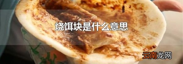 烧饵块是什么意思