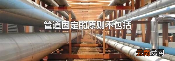 管道固定的原则不包括