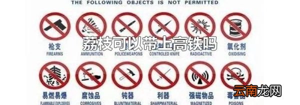 荔枝可以带上高铁吗
