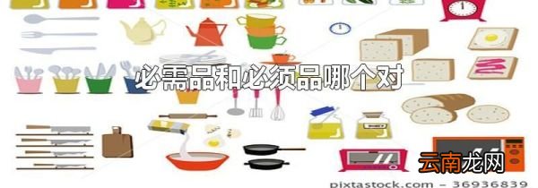 必需品和必须品哪个对
