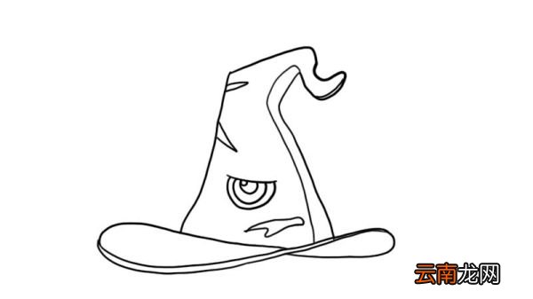 女巫帽子简笔画